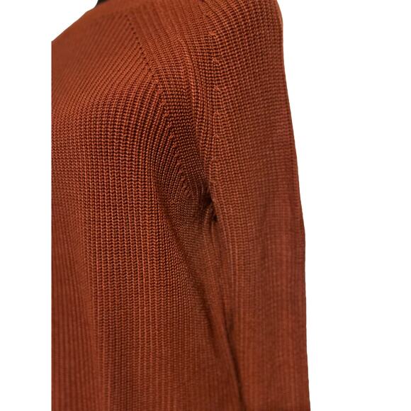 EUC Jessica Simpson Rust Rib Knit Sweater Size Small - Picture 2 of 10